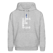 Legends are born in Finland Men's Hoodie К00449 - heather gray