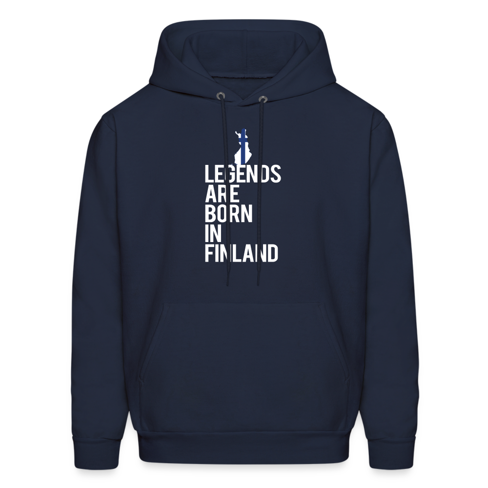 Legends are born in Finland Men's Hoodie К00449 - navy