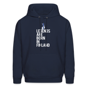 Legends are born in Finland Men's Hoodie К00449 - navy