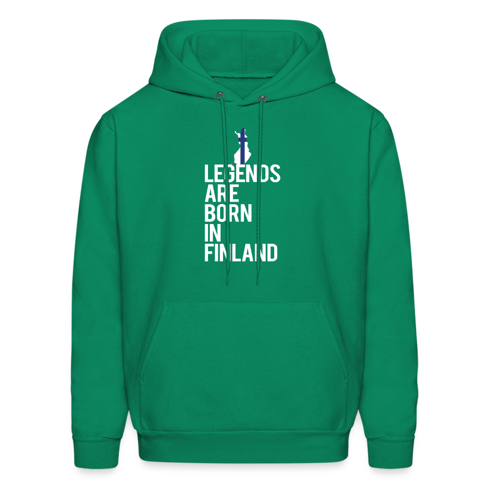 Legends are born in Finland Men's Hoodie К00449 - kelly green