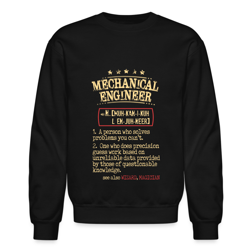 K00838 mechanical engineer Crewneck Sweatshirt - black