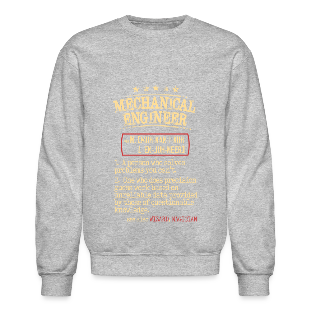 K00838 mechanical engineer Crewneck Sweatshirt - heather gray