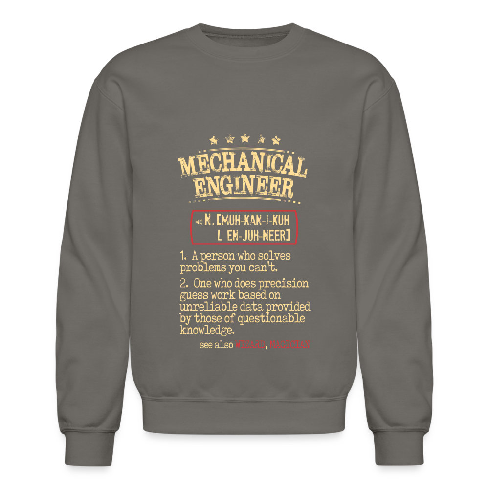 K00838 mechanical engineer Crewneck Sweatshirt - asphalt gray
