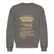 K00838 mechanical engineer Crewneck Sweatshirt - asphalt gray