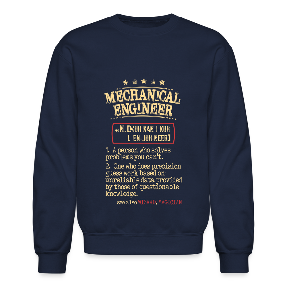 K00838 mechanical engineer Crewneck Sweatshirt - navy