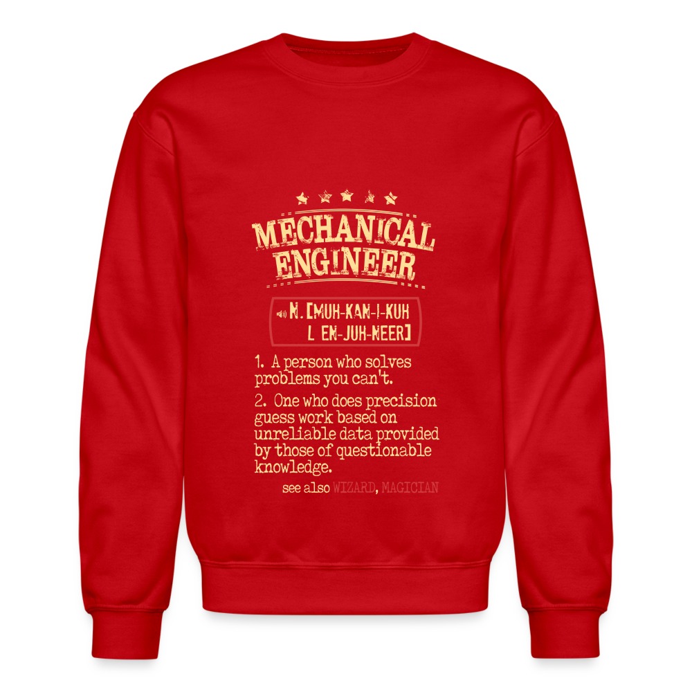 K00838 mechanical engineer Crewneck Sweatshirt - red