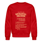 K00838 mechanical engineer Crewneck Sweatshirt - red