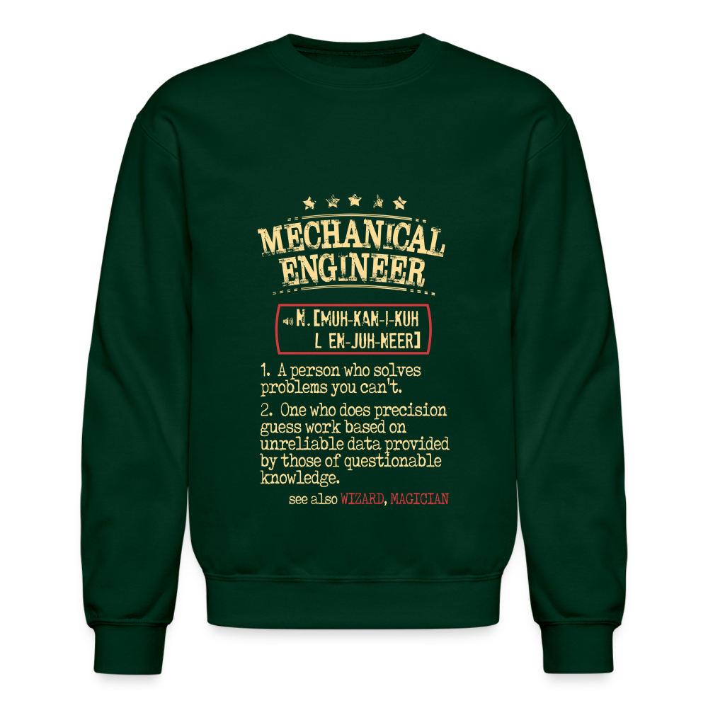 K00838 mechanical engineer Crewneck Sweatshirt - forest green