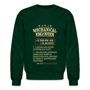 K00838 mechanical engineer Crewneck Sweatshirt - forest green