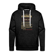 IT Manager Hoodie - IT Manager see also Wizard, Magician, IT Manager Gift Personalizable IT Manager Hoodie - IT Manager see also Wizard,  K00829Men’s Premium Hoodie - charcoal grey