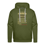 IT Manager Hoodie - IT Manager see also Wizard, Magician, IT Manager Gift Personalizable IT Manager Hoodie - IT Manager see also Wizard,  K00829Men’s Premium Hoodie - olive green