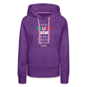 S00361 Women’s Premium Hoodie Italian Hoodie - I am an italian mom, just like a normal mom except much cooler Crewneck Gift - purple 