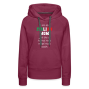 S00361 Women’s Premium Hoodie Italian Hoodie - I am an italian mom, just like a normal mom except much cooler Crewneck Gift - burgundy