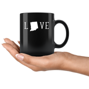Indiana cup Indiana coffee mug - Love Indiana mug - Indiana coffee cup Indiana state mug 11oz Black US State mugs