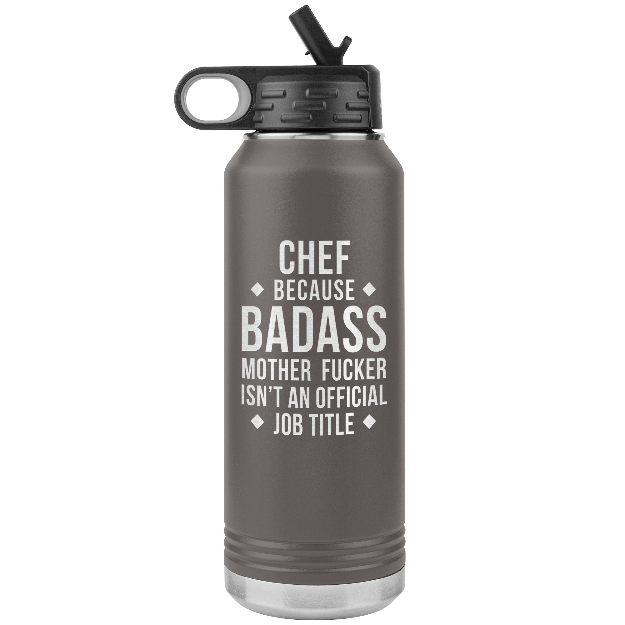 Chef Gift Badass 32oz Water Bottle
