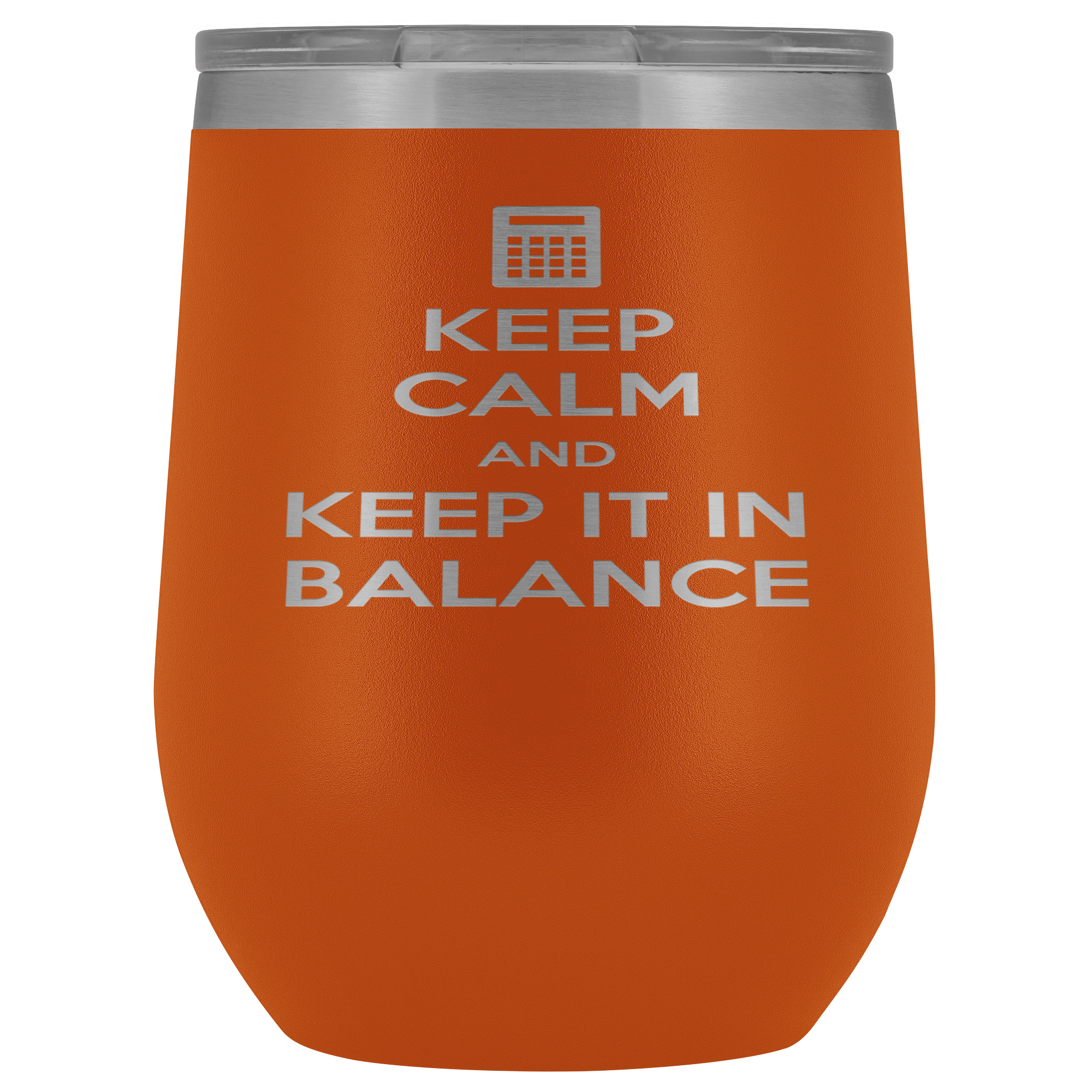 Accountant Gift, Keep calm and keep it in balance, 12 Tumbler, Travel mug, Coffee Tumbler, Tea Tumbler