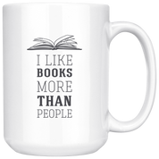 Book Reading White Mug,Birthday Present, Christmas Gift, 15oz white mug, Father's Day gift, Mother's Day Gift, Librarian Gift