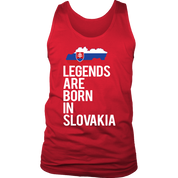 Slovakia Gift-Legends are born in Slovakia-Women tank top, Racerback, Men Tank top, Nationality gift, Country tank top