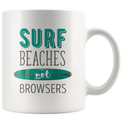 Surf beaches not browsers