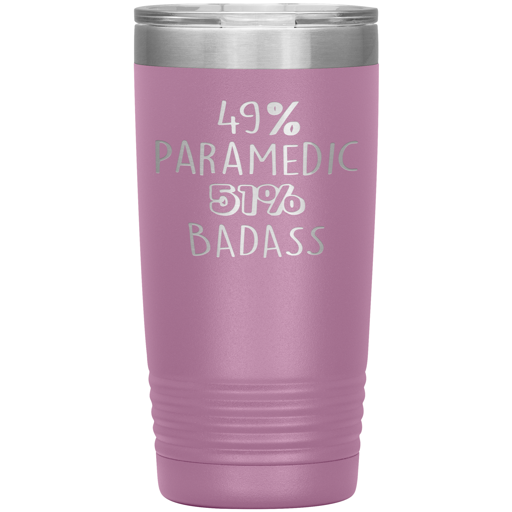Paramedic Gift, 49% Paramedic, Badass, 20oz Tumbler, Travel mug, Coffee Tumbler, Present for Paramedic Colleague