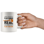 Guitars White Mug, Birthday Present, Christmas Gift, Personalized White Mug, 11oz  white mug, Cool Grandpa Gift