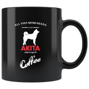 Mom and her AKITA