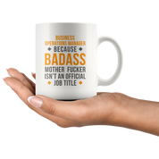 Business operational manager badass