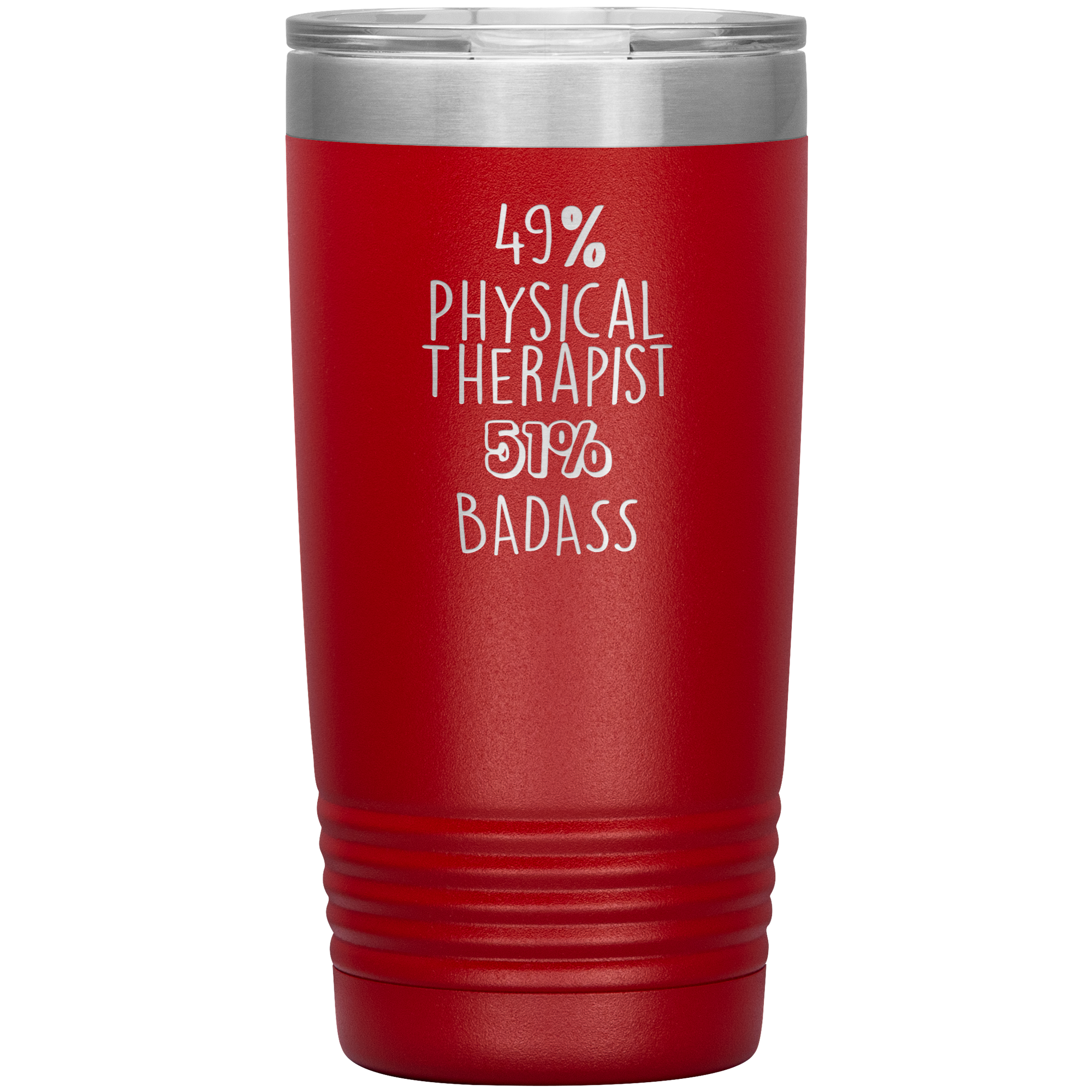 49% Physical Therapist, Badass 20oz Tumbler