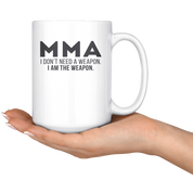 MMA fighter, MMA lover, MMA White Mug, Birthday Present, Christmas Gift,15oz white mug, Father's Day gift, Mother's Day Gift