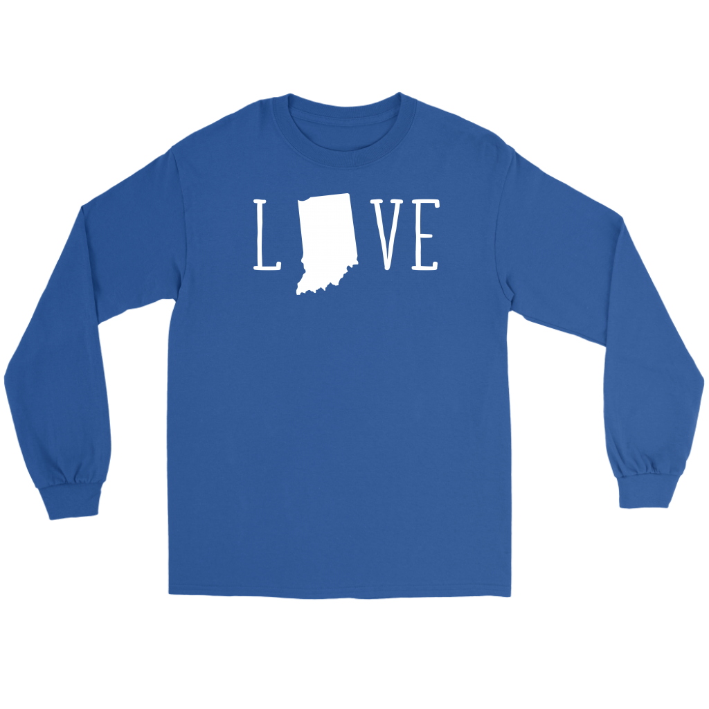 Indiana Love Gift, Unisex Longsleeve
