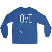 Hockey Love Hockey Gift, Unisex Longsleeve, Hoodie, Crewneck long sleeve, Sweatshirt, Jersey