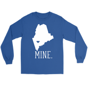 Maine Mine. Gift, Unisex Longsleeve, Hoodie, Crewneck long sleeve, Sweatshirt, Jersey