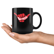 Mug Brazilian Jiu Jitsu BJJ - Lets roll mug - BJJ Coffee Cup BJJ Coffee Mug (11oz) Black