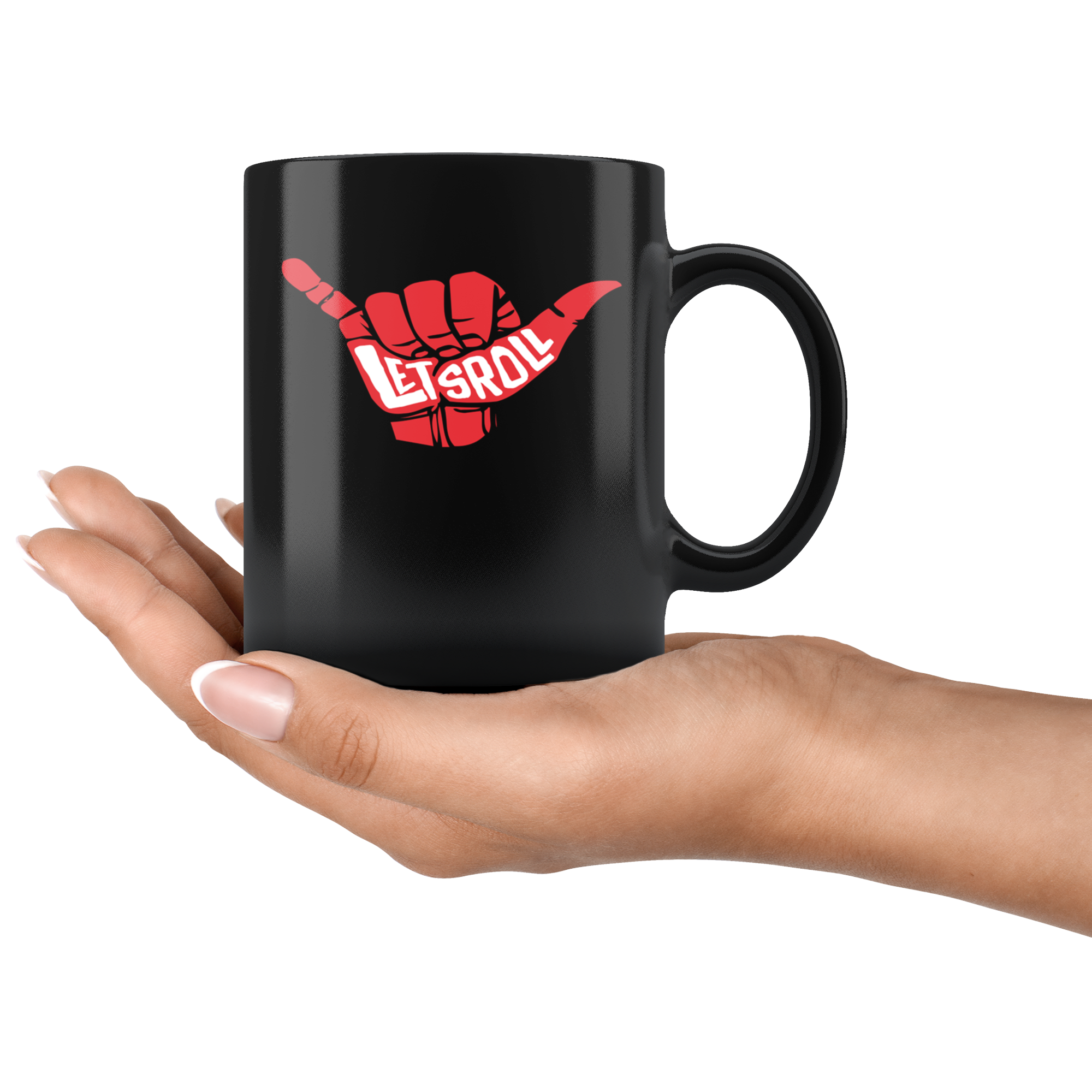 Mug Brazilian Jiu Jitsu BJJ - Lets roll mug - BJJ Coffee Cup BJJ Coffee Mug (11oz) Black