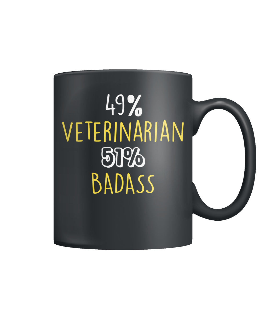 49% Veterinarian 51% Badass - Dr. Jim Color Coffee Mug