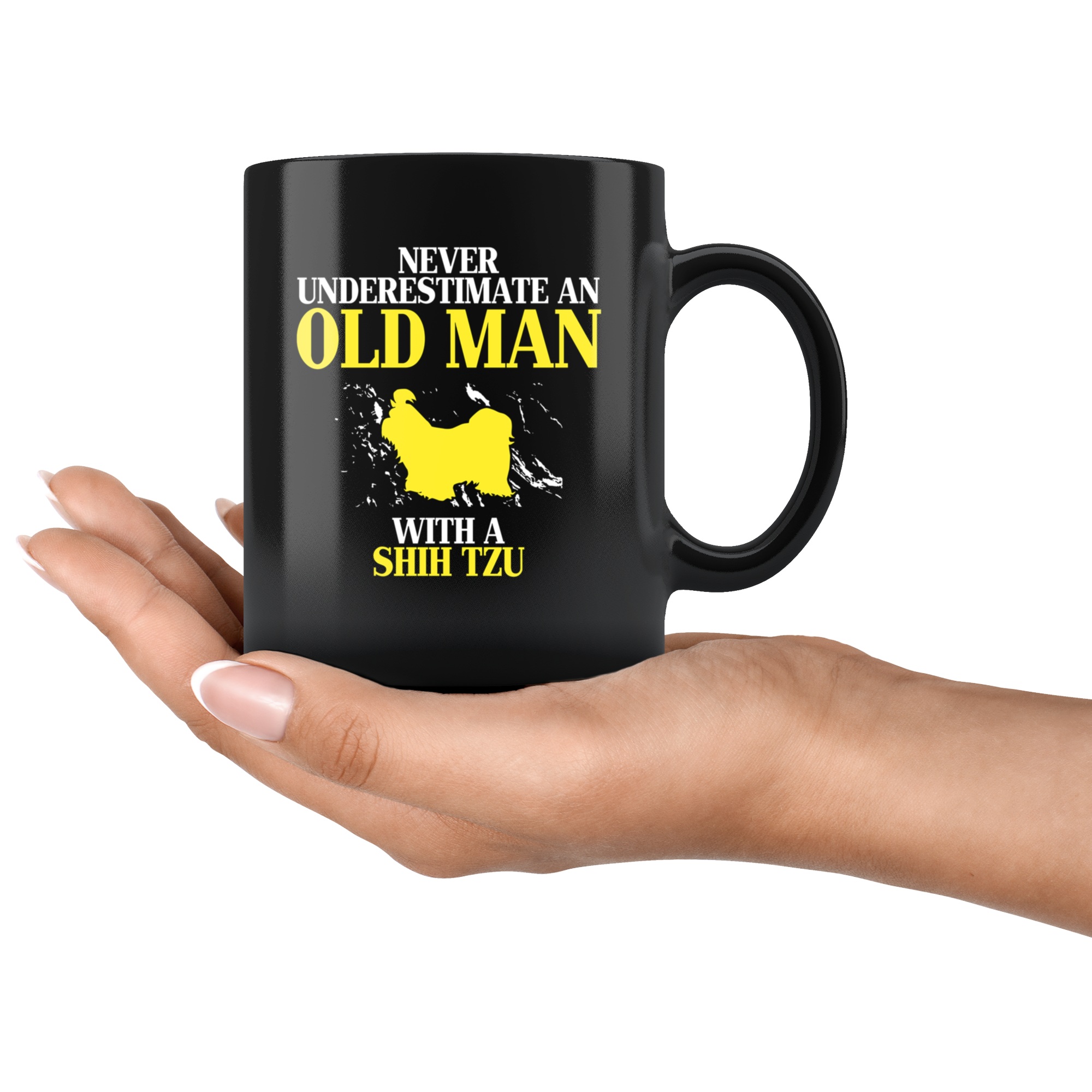 Never underestimate old men with shih tzu