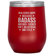 Real Estate Agent Gift, Real Estate Agent badass, Vacuum Tumbler, Travel mug, Coffee Tumbler, Present for Real Estate Agent Colleague