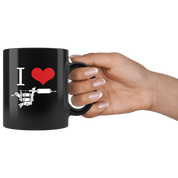 Mug Tattoo Tattoos - I love ink - Mug Tattoo Tattoos (11oz) Black