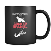 All this Dad needs is his Cocker spaniel and a cup of coffee