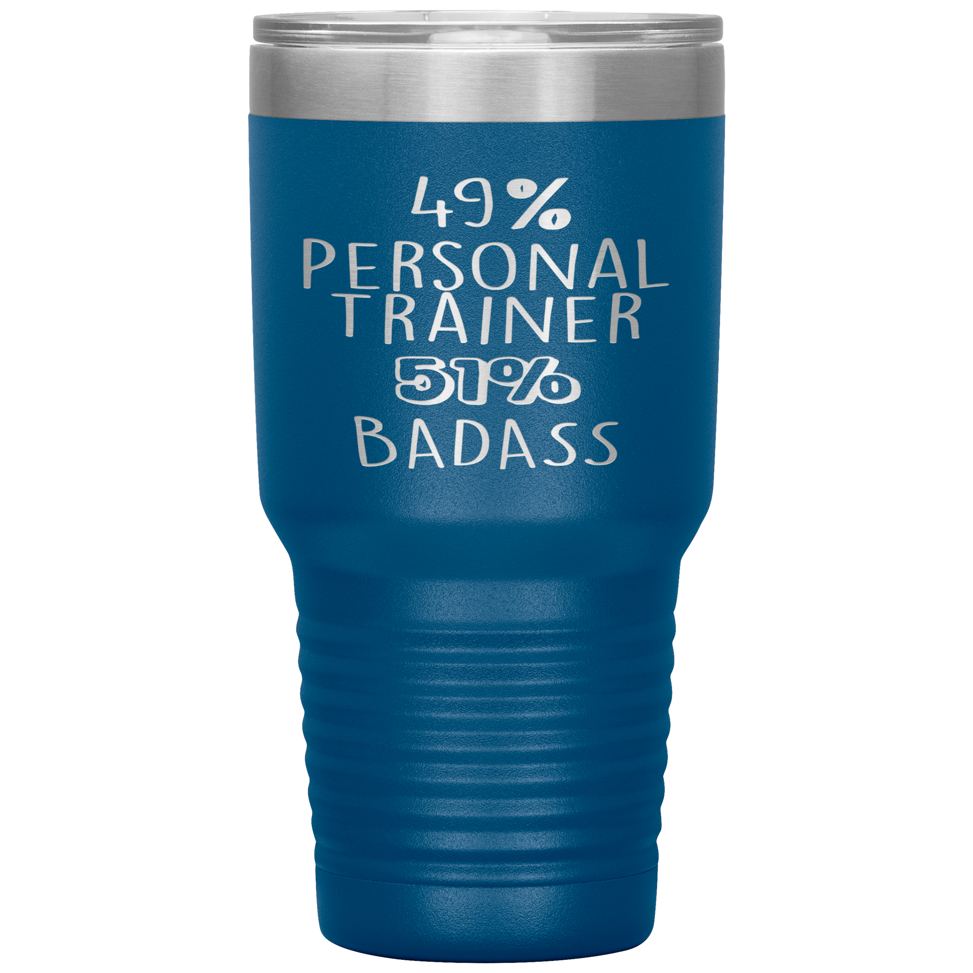 Personal Trainer Gift, 49% Personal Trainer, Badass, 30oz Tumbler, Travel mug, Coffee Tumbler, Present for Personal Trainer Colleague