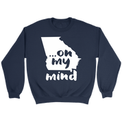 Georgia ... on my mind Gift, Unisex Longsleeve, Hoodie, Crewneck long sleeve, Sweatshirt, Jersey