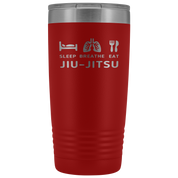 BJJ Gift, Sleep, breath eat, jiu jitsu, Tumbler, Travel mug, Coffee Tumbler, Tea Tumbler 20oz