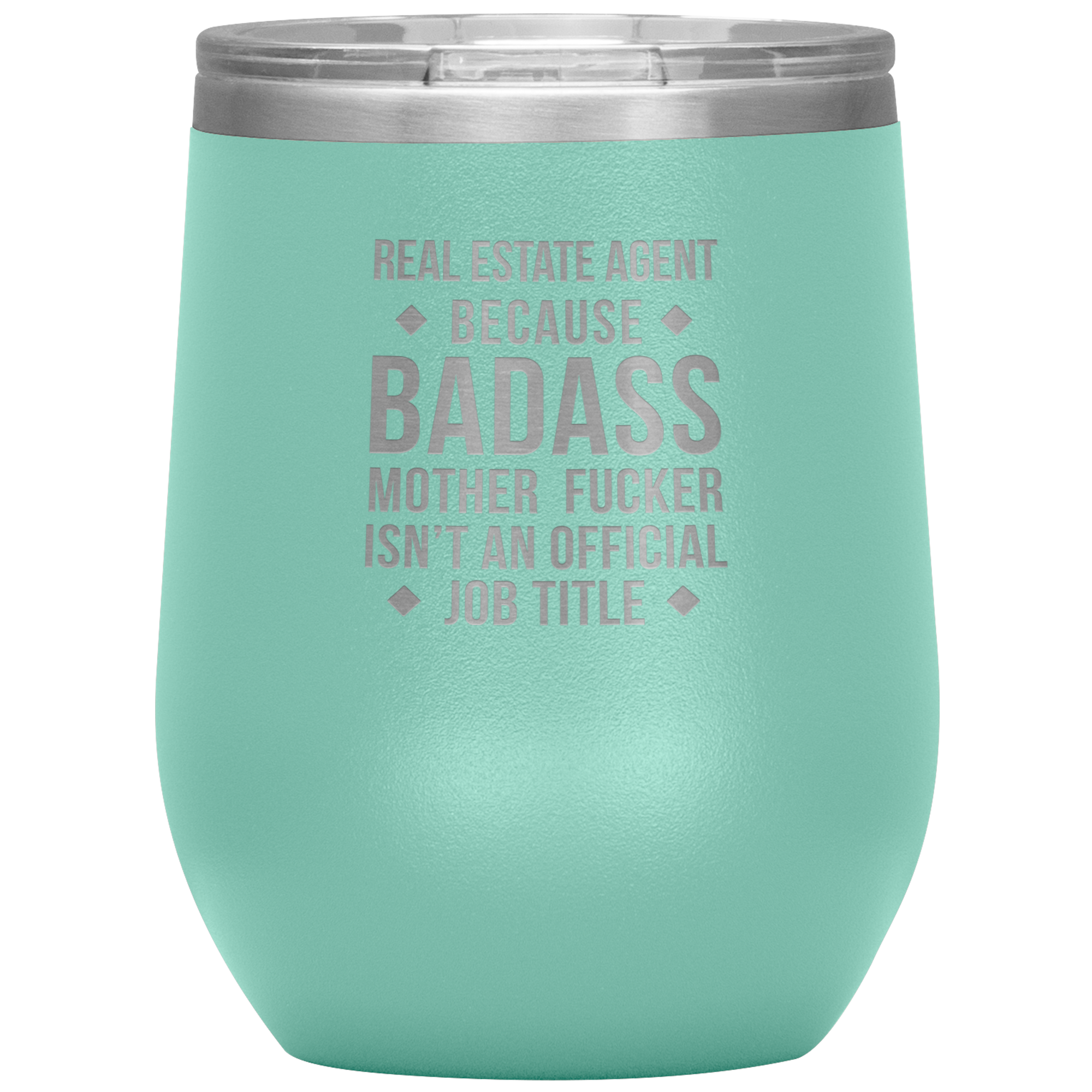 Real Estate Agent Gift, Real Estate Agent badass, Vacuum Tumbler, Travel mug, Coffee Tumbler, Present for Real Estate Agent Colleague