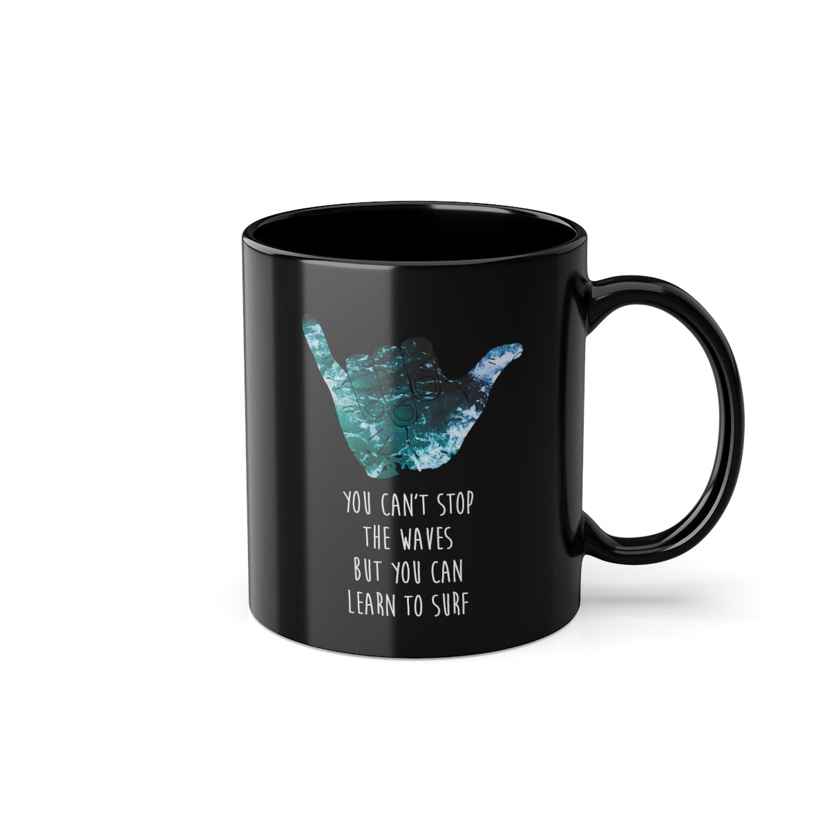 Surfing Mug [EUROPE] Black Coffee Cup, 11oz
