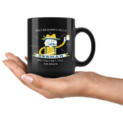 Mug Funny Gifts - You can always tell a german but you can't tell 'em much - Gift for Your Dad, Mom/Boyfriend/Girlfriend/Friend - 11oz Black