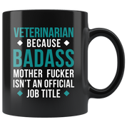 Mug Veterinarian gifts Veterinarian mug - Badass Veterinarian mug - Veterinarian coffee mug Veterinarian coffee cup (11oz) Black, Teal