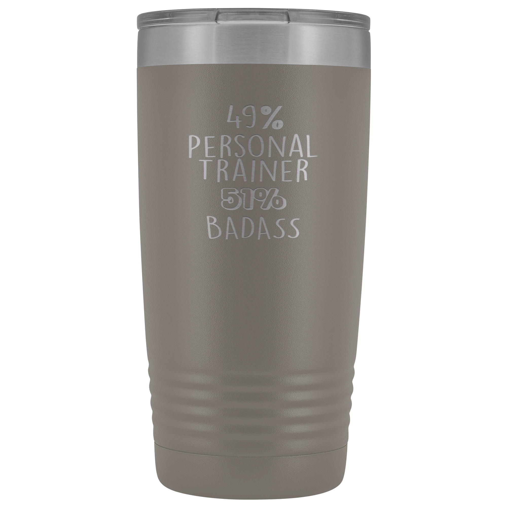 Personal Trainer Gift, 49% Personal Trainer, Badass, 20oz Tumbler, Travel mug, Coffee Tumbler, Present for Personal Trainer Colleague