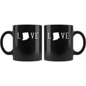 Indiana cup Indiana coffee mug - Love Indiana mug - Indiana coffee cup Indiana state mug 11oz Black US State mugs