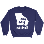 Georgia ... on my mind Gift, Unisex Longsleeve, Hoodie, Crewneck long sleeve, Sweatshirt, Jersey