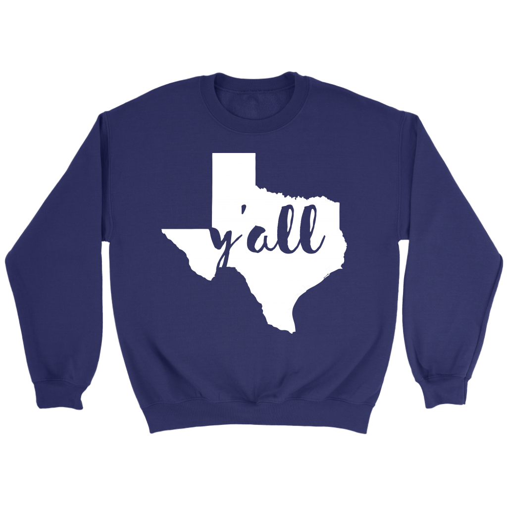 Texas Y'all Gift, Unisex Longsleeve, Hoodie, Crewneck long sleeve, Sweatshirt, Jersey
